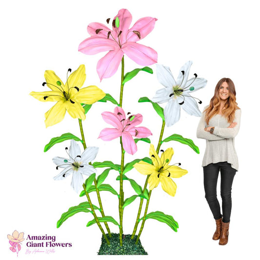 Giant Lily Flower Bouquet Backdrop