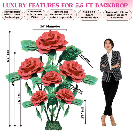 Giant Rose Bouquet Backdrop
