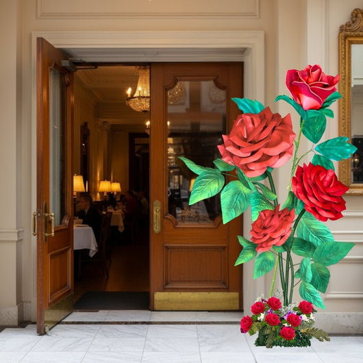 Giant Rose Bouquet Backdrop - amazinggiantflowers