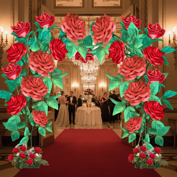 Giant Rose Bouquet Backdrop - amazinggiantflowers
