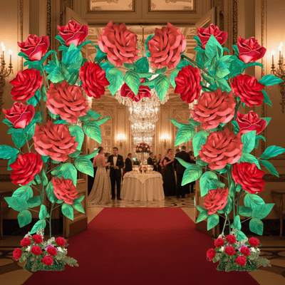 Giant Rose Bouquet Backdrop - amazinggiantflowers