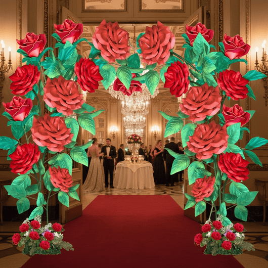 Giant Rose Bouquet Backdrop - amazinggiantflowers