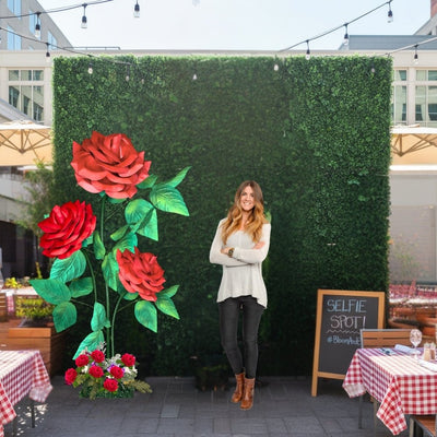 Giant Rose Bouquet Backdrop - amazinggiantflowers