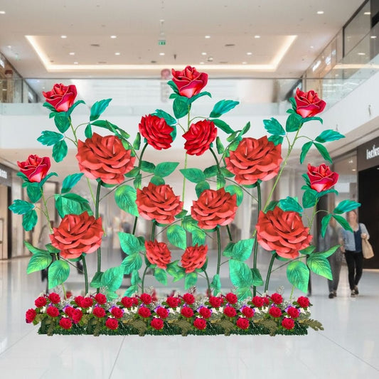 Giant Rose Bouquet Backdrop - amazinggiantflowers
