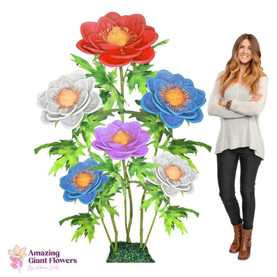 Japanese Anemone Giant Standing Flower Backdrop