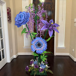 Giant Wisteria Tree | Lavender & Periwinkle Blooms | Event Decor