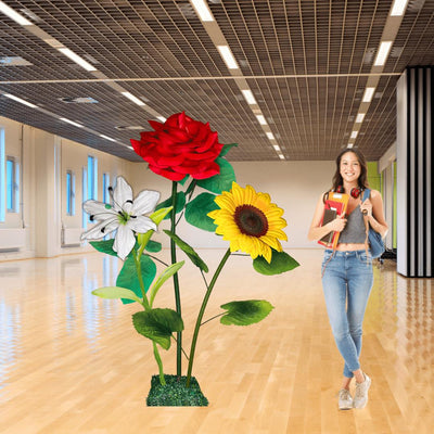 Gift of Grace Giant Flower Backdrop – 5.5 ft Tall Customizable Floral Display