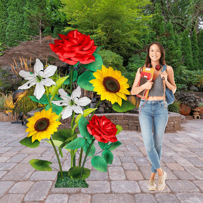 Gift of Grace Giant Flower Backdrop – 5.5 ft Tall Customizable Floral Display