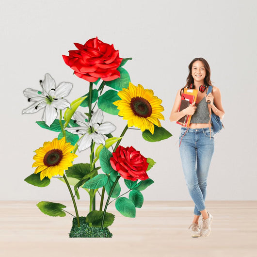 Gift of Grace Giant Flower Backdrop – 5.5 ft Tall Customizable Floral Display