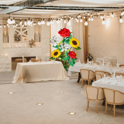 Gift of Grace Giant Flower Backdrop – 5.5 ft Tall Customizable Floral Display