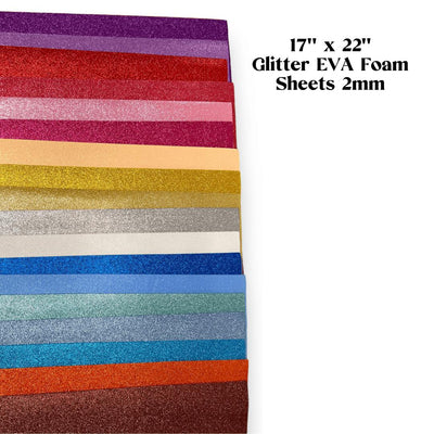 Glitter Foam Sheets | 17" x 22" | Amazing Giant Flowers