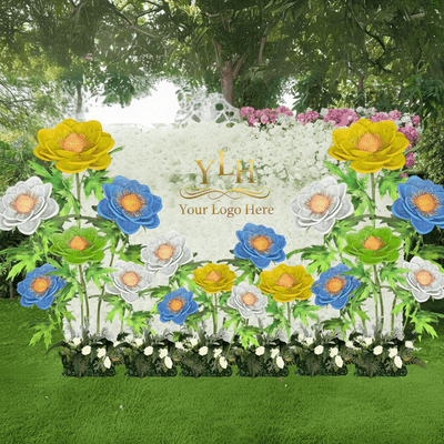 Japanese Anemone Giant Standing Flower Backdrop - amazinggiantflowers
