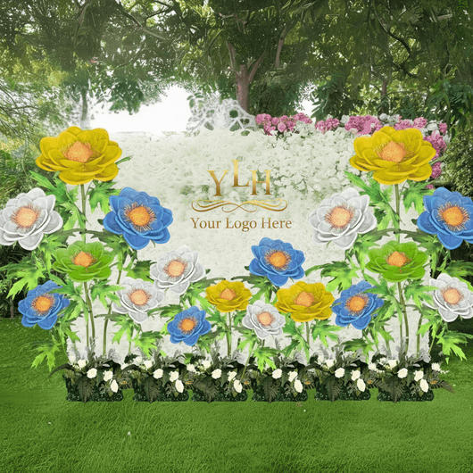 Japanese Anemone Giant Standing Flower Backdrop - amazinggiantflowers