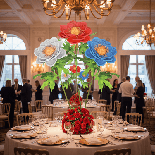 Japanese Anemone Giant Standing Flower Backdrop - amazinggiantflowers