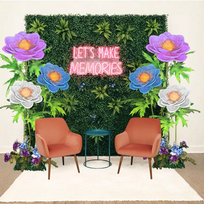 Japanese Anemone Giant Standing Flower Backdrop - amazinggiantflowers