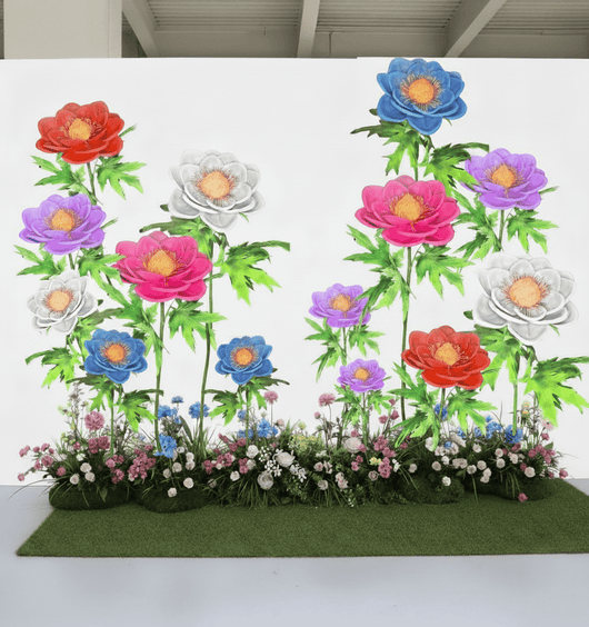 Japanese Anemone Giant Standing Flower Backdrop - amazinggiantflowers