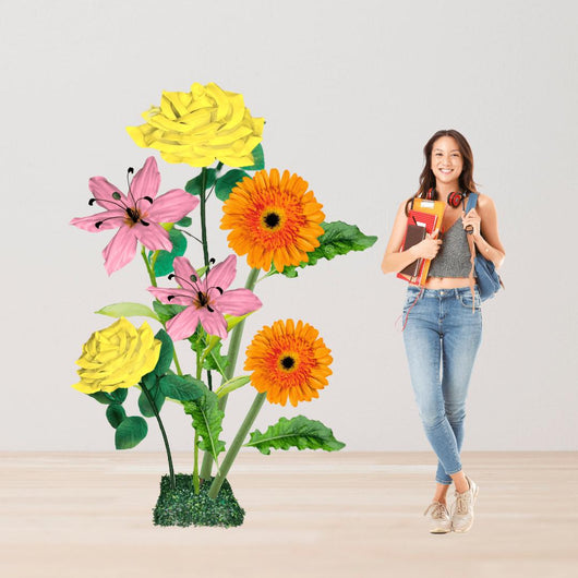 Church Flowers-Giant Flower Backdrop – 5 or 7 ft Tall Customizable Floral Display - amazinggiantflowers