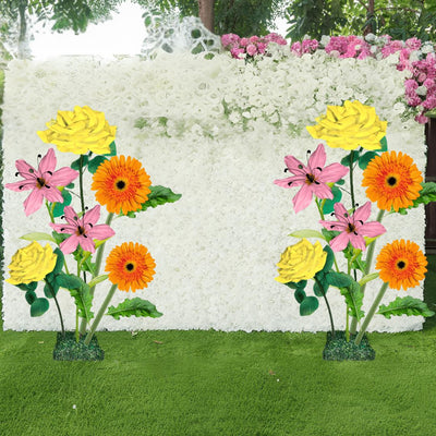 Church Flowers-Giant Flower Backdrop – 5 or 7 ft Tall Customizable Floral Display - amazinggiantflowers