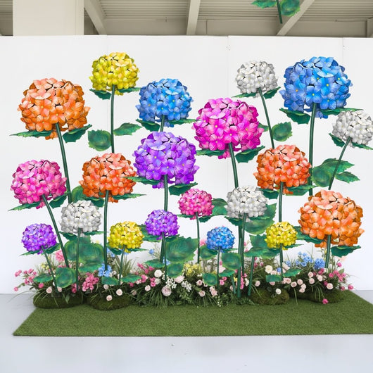 Large Hydrangea Bouquet Backdrop - amazinggiantflowers