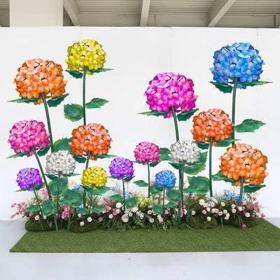 Large Hydrangea Bouquet Backdrop - amazinggiantflowers