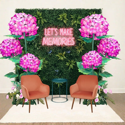 Large Hydrangea Bouquet Backdrop - amazinggiantflowers