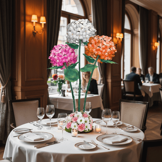 Large Hydrangea Bouquet Backdrop - amazinggiantflowers