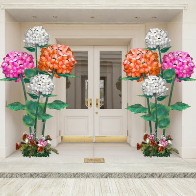 Large Hydrangea Bouquet Backdrop - amazinggiantflowers