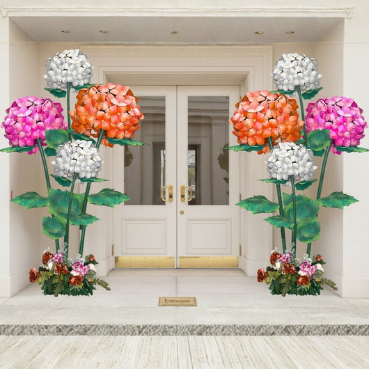 Large Hydrangea Bouquet Backdrop - amazinggiantflowers