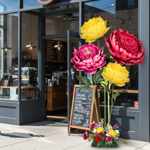 Large Peony Tulip Giant Bouquet - Flower Backdrop - amazinggiantflowers