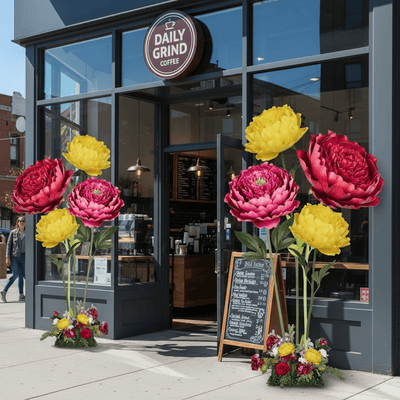 Large Peony Tulip Giant Bouquet - Flower Backdrop - amazinggiantflowers