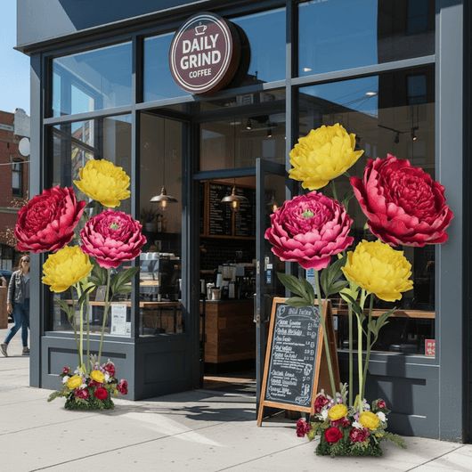 Large Peony Tulip Giant Bouquet - Flower Backdrop - amazinggiantflowers