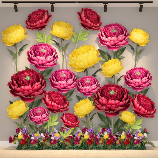 Large Peony Tulip Giant Bouquet - Flower Backdrop - amazinggiantflowers