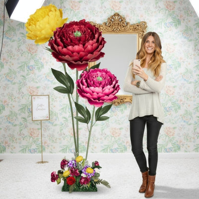 Large Peony Tulip Giant Bouquet - Flower Backdrop - amazinggiantflowers