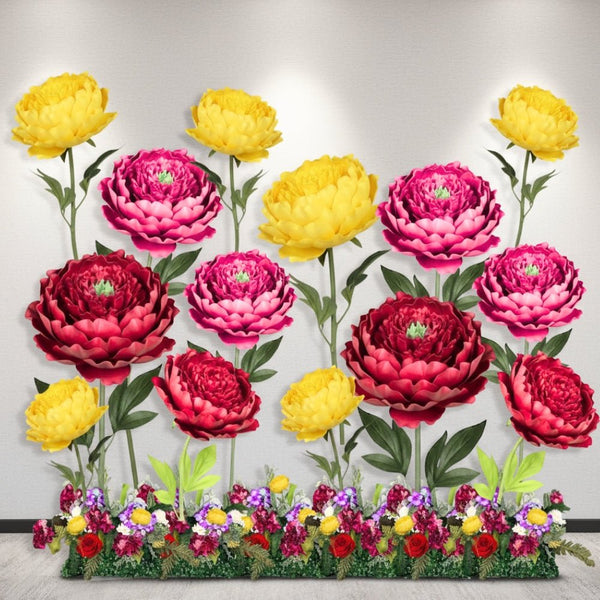 Large Peony Tulip Giant Bouquet - Flower Backdrop - amazinggiantflowers