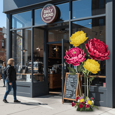 Large Peony Tulip Giant Bouquet - Flower Backdrop - amazinggiantflowers