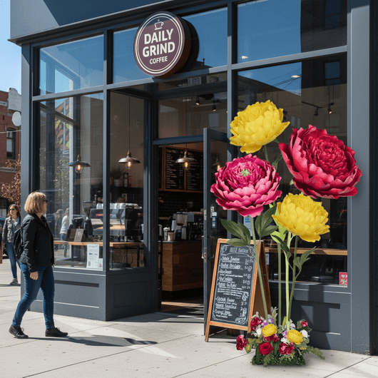 Large Peony Tulip Giant Bouquet - Flower Backdrop - amazinggiantflowers
