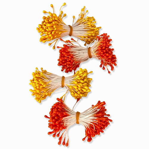 Flower stamens for crafting: 3mm Flower Stamens, flower pistils, flower buds in many colors