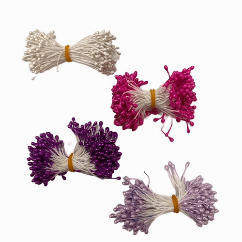 Flower stamens for crafting: 3mm Flower Stamens, flower pistils, flower buds in many colors