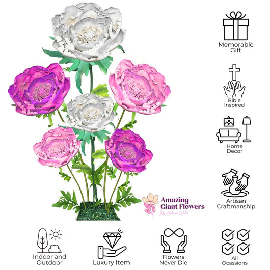 Large Peony Tulip Giant Bouquet-Flower Backdrop - amazinggiantflowersLarge Peony Tulip