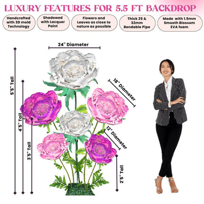 Large Peony Tulip Giant Bouquet-Flower Backdrop - amazinggiantflowersLarge Peony Tulip