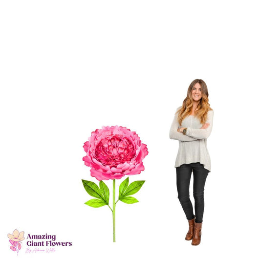Peony Flower Kit – Giant Poeny Flower Kit - 20 inch diameter peony - amazinggiantflowers
