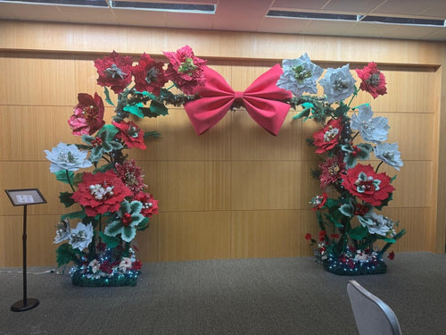 Photo Booth Step & Repeat Wall Flowers