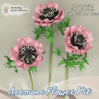 Pink Anemone Handheld Kit - Bloom & Shape (3 Flowers)