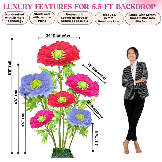 Poppy Bouquet – Giant Poppies for Events & Decor