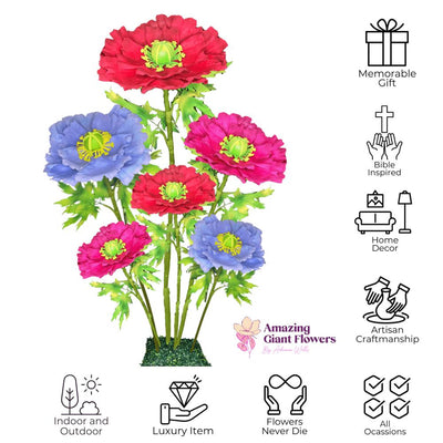 Poppy Bouquet – Giant Poppies for Events & Decor