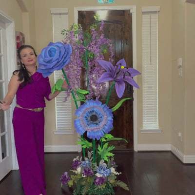 Giant Wisteria Tree | Lavender & Periwinkle Blooms | Event Decor