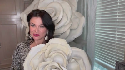 Lilacs and Whites Wall Foam Flower Set, Bridal Shower Backdrops