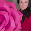 Woman holding a Giant Foam Rose