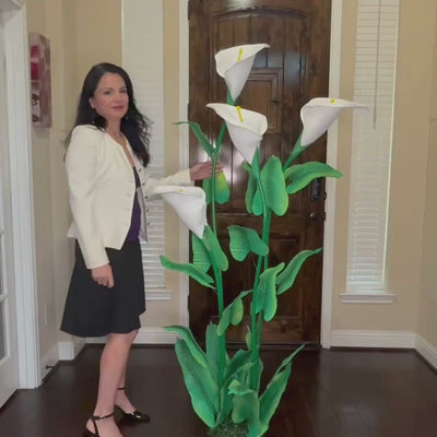 Giant Calla Lilies - 4 Stem Floor Arrangement for Office