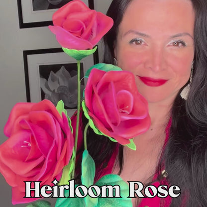 Handcrafted Foam Heirloom Roses: Timeless Elegance
